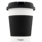 Front shot of Puffco black and white to-go cup discreet weed pipe