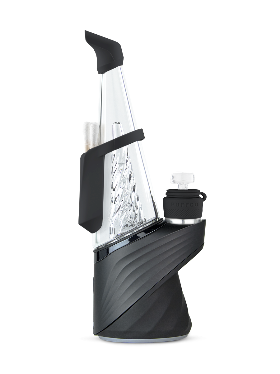  Side shot of black Puffco Peak Pro travel pack