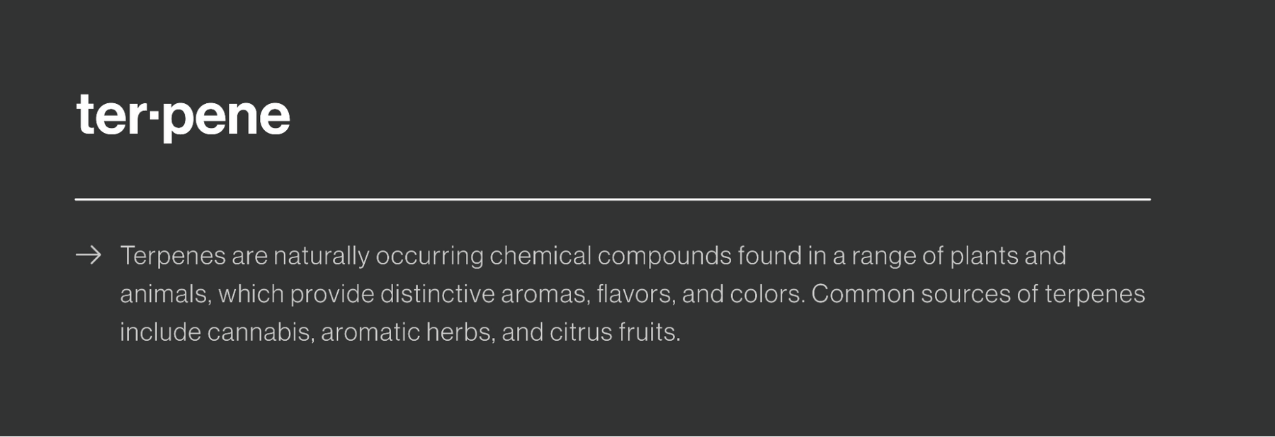 definition of terpene