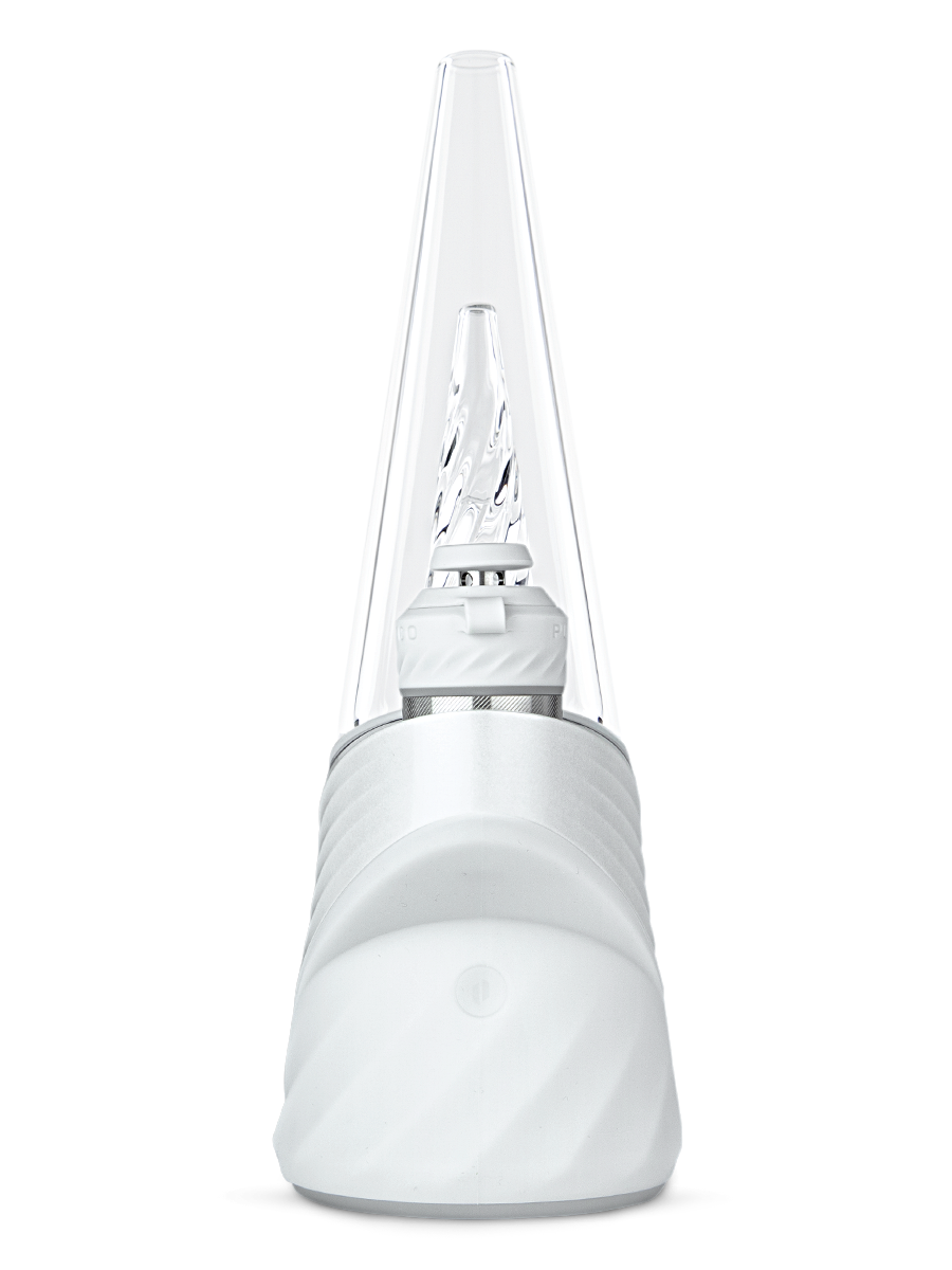  Front shot of Puffco white new white Pro rig