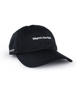 Angled front shot of Puffco hat 