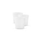 Front shot of three white Puffco Peak bowls lined up behind one another against white backdrop