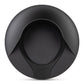 Overhead shot of black Puffco charging dock against white backdrop