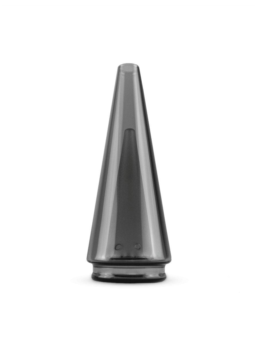  Front shot of black Puffco Peak Pro dab rig glass