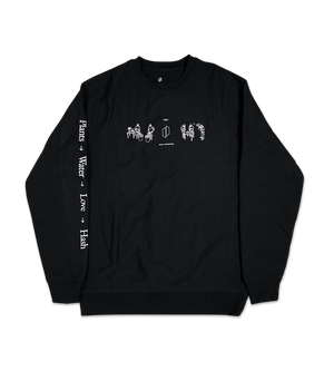 Water Hash Crewneck Sweater