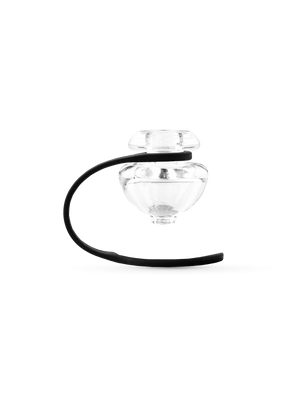Side shot of Puffco Peak ball cap against white backdrop