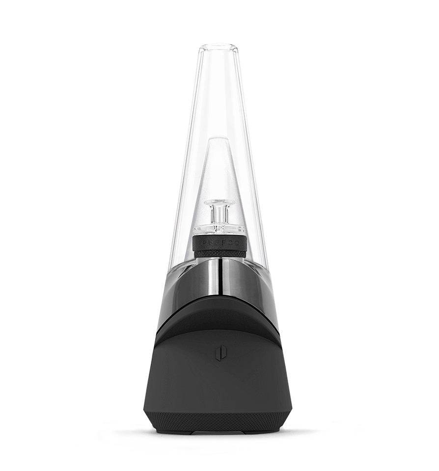  Front shot of Puffco black portable concentrate vaporizer