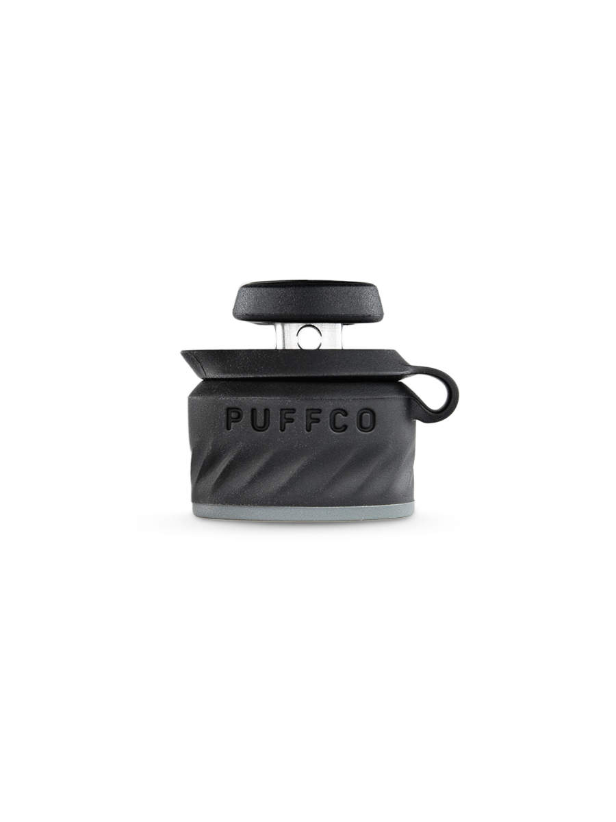  Side shot of Puffco black joystick carb cap 